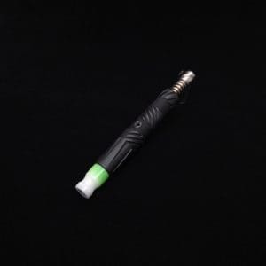 This image portrays Vertex XL Black Ebony Dynavap Stem + (3) Mouthpieces - NEW! ☘ 🎃 by Dovetail Woodwork.