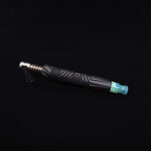 This image portrays Vertex XL Black Ebony Dynavap Stem + (4) Mouthpieces - NEW! ☘ 🎃 by Dovetail Woodwork.