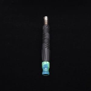 This image portrays Vertex XL Black Ebony Dynavap Stem + (4) Mouthpieces - NEW! ☘ 🎃 by Dovetail Woodwork.
