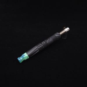 This image portrays Vertex XL Black Ebony Dynavap Stem + (4) Mouthpieces - NEW! ☘ 🎃 by Dovetail Woodwork.
