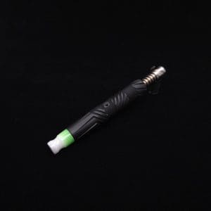 This image portrays Vertex XL Black Ebony Dynavap Stem + (4) Mouthpieces - NEW! ☘ 🎃 by Dovetail Woodwork.