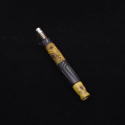 Vertex Burl Hybrid XL Black Ebony Dynavap Stem + (2) Mouthpieces - NEW! ☘ 🎃