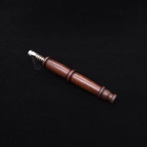 This image portrays High Class Cocobolo Fatty XL Dynavap Stem/WPA + Book-Matched Mouthpiece - NEW! ☘ 🎃 by Dovetail Woodwork.