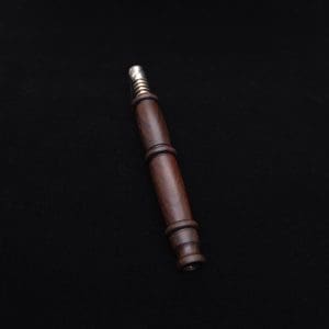 This image portrays High Class Cocobolo Fatty XL Dynavap Stem/WPA + Book-Matched Mouthpiece - NEW! ☘ 🎃 by Dovetail Woodwork.