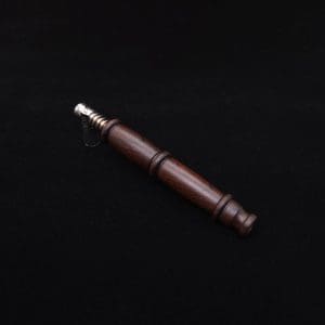 This image portrays High Class Cocobolo Fatty XL Dynavap Stem/WPA + Book-Matched Mouthpiece - NEW! ☘ 🎃 by Dovetail Woodwork.