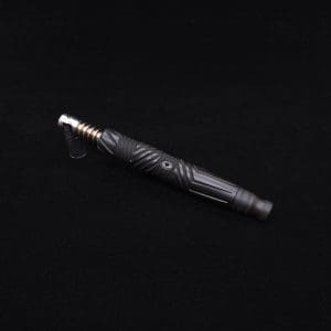 This image portrays Vertex XL Black Ebony Dynavap Stem + (3) Mouthpieces - NEW! ☘ 🎃 by Dovetail Woodwork.