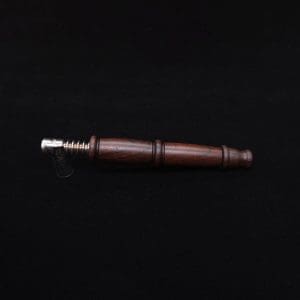 This image portrays High Class Cocobolo Fatty XL Dynavap Stem/WPA + Book-Matched Mouthpiece - NEW! ☘ 🎃 by Dovetail Woodwork.