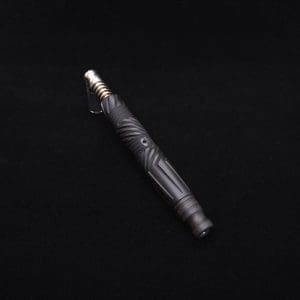 This image portrays Vertex XL Black Ebony Dynavap Stem + (3) Mouthpieces - NEW! ☘ 🎃 by Dovetail Woodwork.