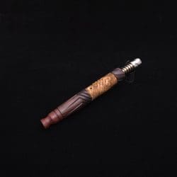 Vertex Mixed Burl XL Dynavap Stem + (2) Mouthpieces - NEW! ☘ 🎃