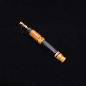 This image portrays High Class Blunt XL Dynavap Mixed Burl Stem + (2) Book-Matched M.P.'s ☘ by Dovetail Woodwork.