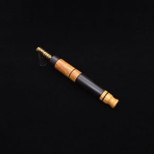 This image portrays High Class Blunt XL Dynavap Mixed Burl Stem + (2) Book-Matched M.P.'s ☘ by Dovetail Woodwork.