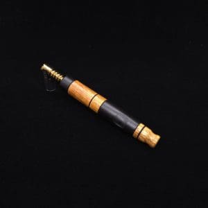 This image portrays High Class Blunt XL Dynavap Mixed Burl Stem + (2) Book-Matched M.P.'s ☘ by Dovetail Woodwork.