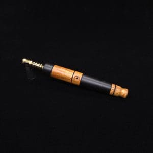 This image portrays High Class Blunt XL Dynavap Mixed Burl Stem + (2) Book-Matched M.P.'s ☘ by Dovetail Woodwork.