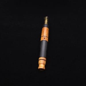 This image portrays High Class Blunt XL Dynavap Mixed Burl Stem + (2) Book-Matched M.P.'s ☘ by Dovetail Woodwork.