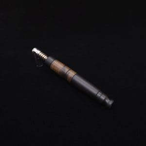 This image portrays High Class Blunt XL Dynavap Mixed Burl Stem + Book-Matched M.P. ☘ by Dovetail Woodwork.