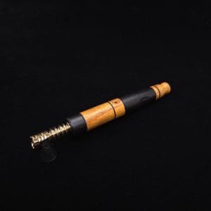 This image portrays High Class Blunt XL Dynavap Mixed Burl Stem + (2) Book-Matched M.P.'s ☘ by Dovetail Woodwork.