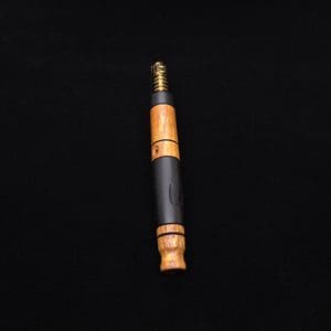 This image portrays High Class Blunt XL Dynavap Mixed Burl Stem + (2) Book-Matched M.P.'s ☘ by Dovetail Woodwork.