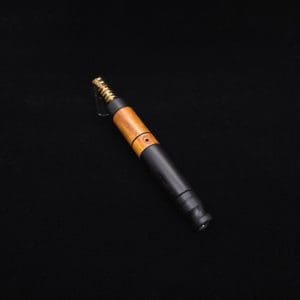 This image portrays High Class Blunt XL Dynavap Mixed Burl Stem + (2) Book-Matched M.P.'s ☘ by Dovetail Woodwork.