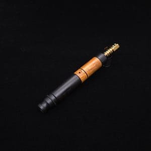 This image portrays High Class Blunt XL Dynavap Mixed Burl Stem + (2) Book-Matched M.P.'s ☘ by Dovetail Woodwork.