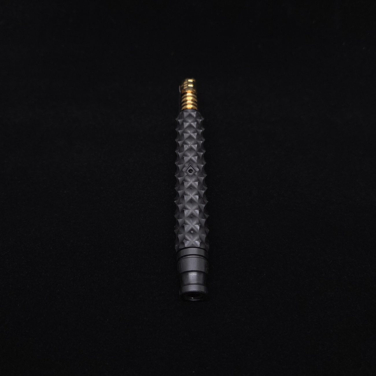 This image portrays Reaper Spine XL Ebony Wood Dynavap Stem + (2) Mouthpieces - NEW! 𓌜 🎃 by Dovetail Woodwork.