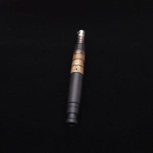 This image portrays High Class Blunt XL Dynavap Mixed Burl Stem + Book-Matched M.P. ☘ by Dovetail Woodwork.