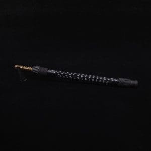 This image portrays Dynavap Vertex Blacked Out Boro-Glass Jr./Ebony Wood Specialty Stem Setup-NEW! by Dovetail Woodwork.