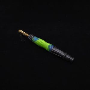 This image portrays Vertex XL Black Ebony Hybrid Dynavap Stem + (2) Mouthpieces🍀 by Dovetail Woodwork.