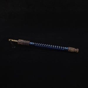 This image portrays Dynavap Vertex Boro-Glass Jr./Ebony Wood Specialty Stem Setup-NEW! by Dovetail Woodwork.