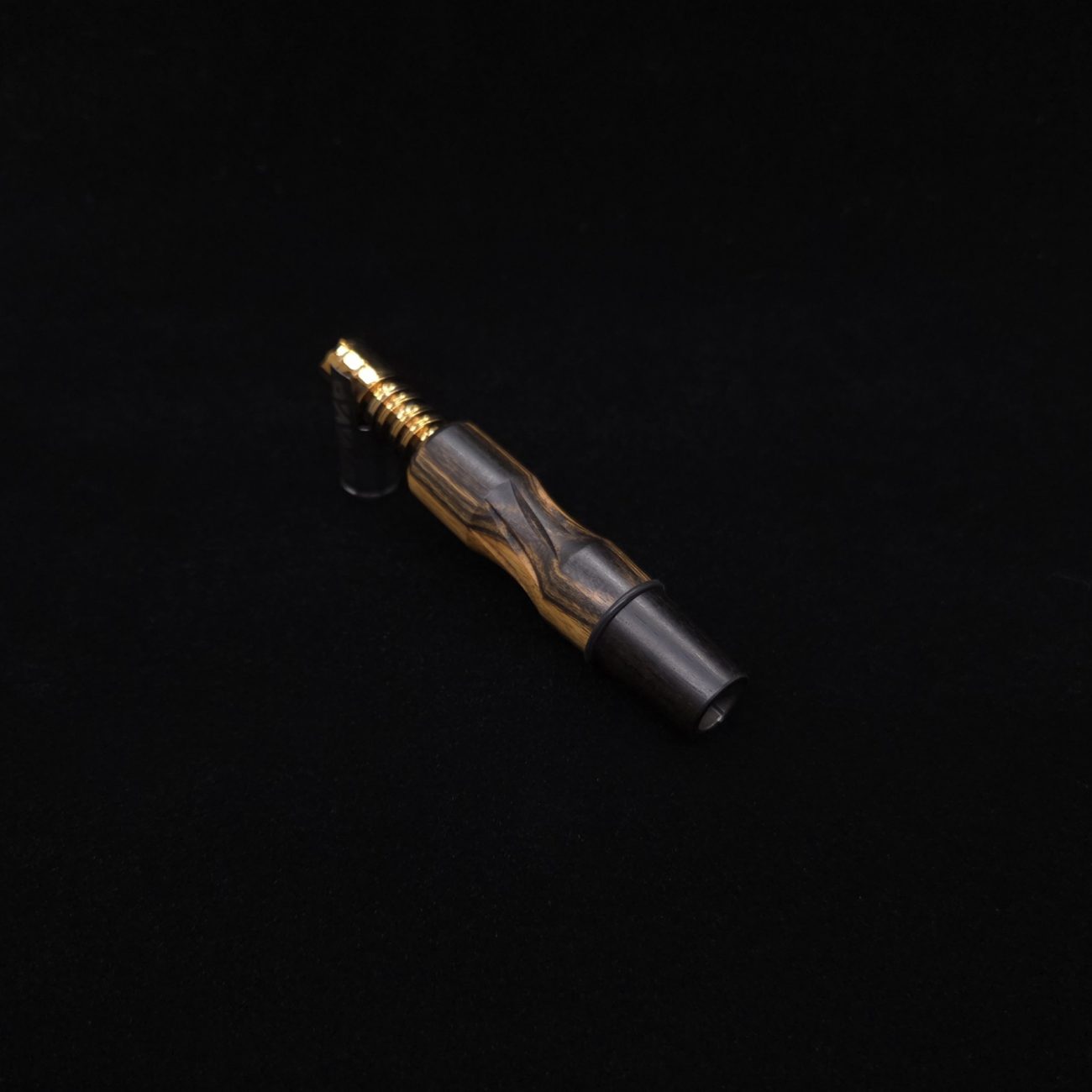 This image portrays Dynavap High Class Mixed Ebony Wood14mm WPA/Stem-NEW! by Dovetail Woodwork.