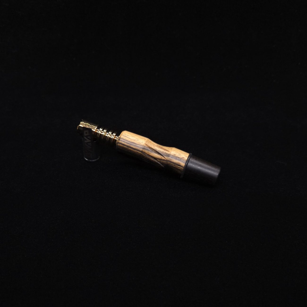 This image portrays Dynavap High Class Mixed Ebony Wood14mm WPA/Stem-NEW! by Dovetail Woodwork.