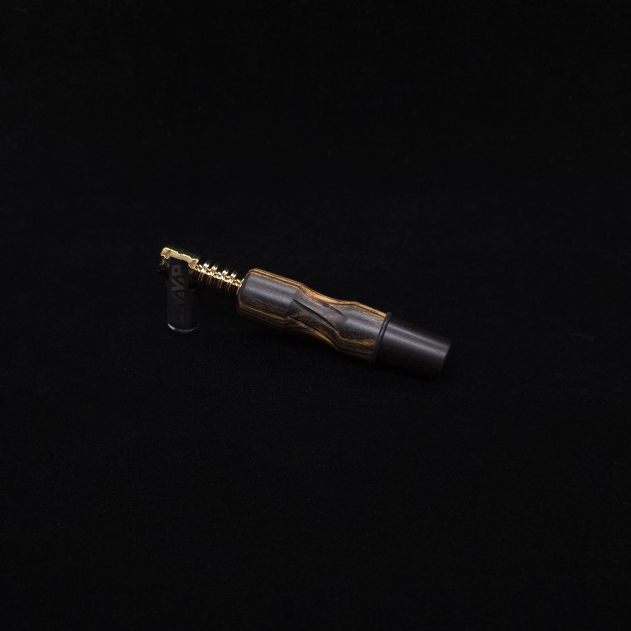 This image portrays Dynavap High Class Mixed Ebony Wood14mm WPA/Stem-NEW! by Dovetail Woodwork.