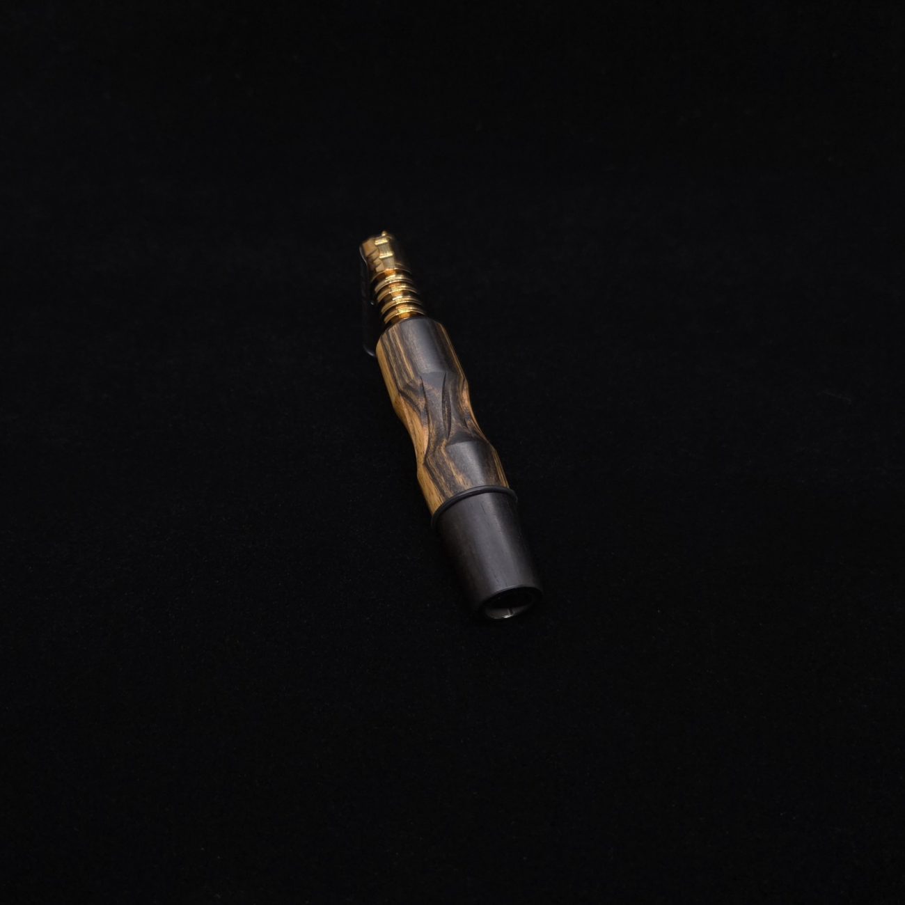 This image portrays Dynavap High Class Mixed Ebony Wood14mm WPA/Stem-NEW! by Dovetail Woodwork.