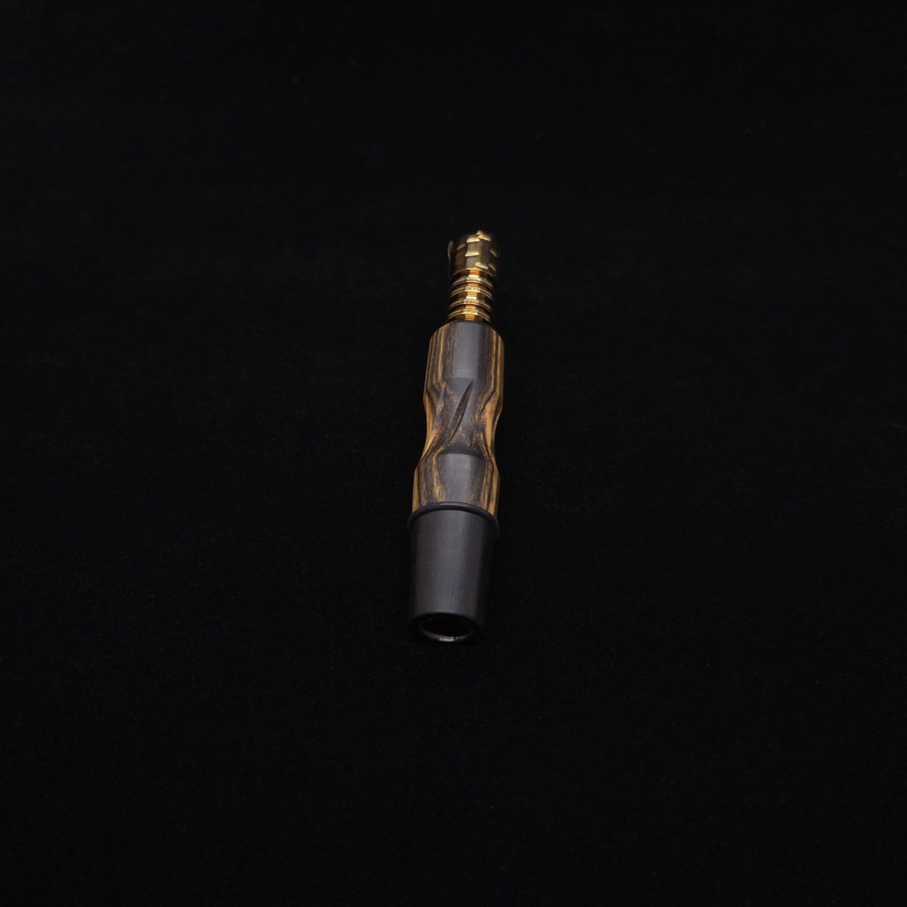 This image portrays Dynavap High Class Mixed Ebony Wood14mm WPA/Stem-NEW! by Dovetail Woodwork.
