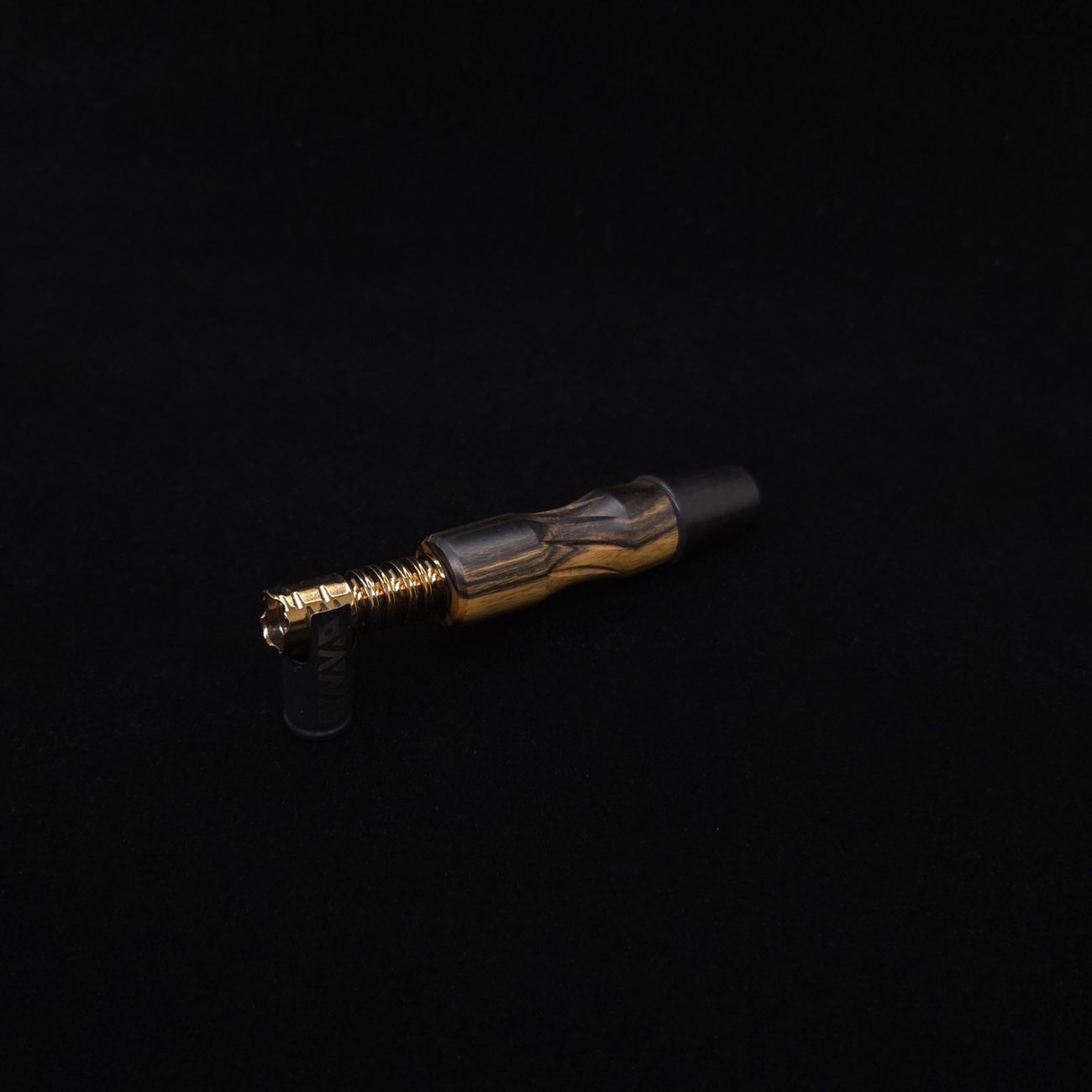 This image portrays Dynavap High Class Mixed Ebony Wood14mm WPA/Stem-NEW! by Dovetail Woodwork.