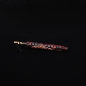 This image portrays High Class Reaper Spine XL Hybrid Dynavap Stem + Book-Matched Mouthpiece -🔥𓌜 by Dovetail Woodwork.