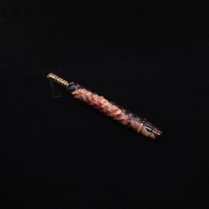 This image portrays High Class Reaper Spine XL Hybrid Dynavap Stem + Book-Matched Mouthpiece -🔥𓌜 by Dovetail Woodwork.