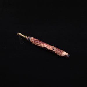 This image portrays High Class Reaper Spine XL Hybrid Dynavap Stem + Book-Matched Mouthpiece -🔥𓌜 by Dovetail Woodwork.