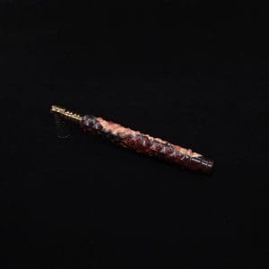 This image portrays High Class Reaper Spine XL Hybrid Dynavap Stem + Book-Matched Mouthpiece -🔥𓌜 by Dovetail Woodwork.