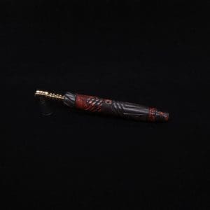 This image portrays Vertex XL Black Ebony Molten Hybrid Dynavap Stem + (2) WPA Mouthpieces 🔥 by Dovetail Woodwork.