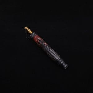 This image portrays Vertex XL Black Ebony Molten Hybrid Dynavap Stem + (2) WPA Mouthpieces 🔥 by Dovetail Woodwork.