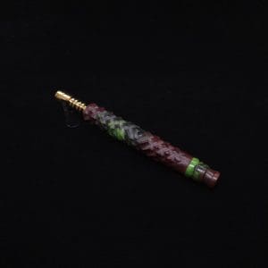 This image portrays High Class Reaper Spine XL Hybrid Dynavap Stem + Book-Matched Mouthpiece -🔥𓌜 by Dovetail Woodwork.