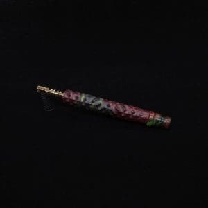 This image portrays High Class Reaper Spine XL Hybrid Dynavap Stem + Book-Matched Mouthpiece -🔥𓌜 by Dovetail Woodwork.