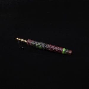 This image portrays High Class Reaper Spine XL Hybrid Dynavap Stem + Book-Matched Mouthpiece -🔥𓌜 by Dovetail Woodwork.