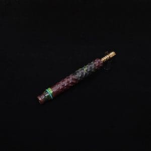 This image portrays High Class Reaper Spine XL Hybrid Dynavap Stem + Book-Matched Mouthpiece -🔥𓌜 by Dovetail Woodwork.