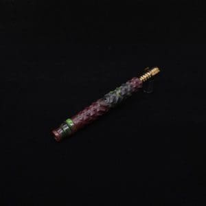 This image portrays High Class Reaper Spine XL Hybrid Dynavap Stem + Book-Matched Mouthpiece -🔥𓌜 by Dovetail Woodwork.