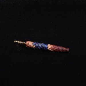 This image portrays High Class Reaper Spine XL Hybrid Dynavap Stem + Book-Matched Mouthpiece -🔥𓌜 by Dovetail Woodwork.