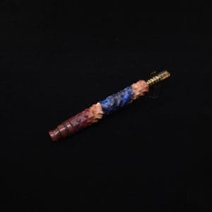 This image portrays High Class Reaper Spine XL Hybrid Dynavap Stem + Book-Matched Mouthpiece -🔥𓌜 by Dovetail Woodwork.