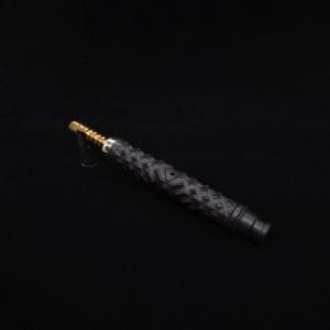 This image portrays Special Edition High Class Reaper Spine XL Dynavap Stem + XXL Condenser/(2) Mouthpieces - NEW!🍀 𓌜 by Dovetail Woodwork.