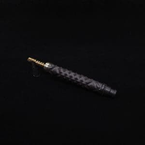 This image portrays Special Edition High Class Reaper Spine XL Dynavap Stem + XXL Condenser/(2) Mouthpieces - NEW!🍀 𓌜 by Dovetail Woodwork.