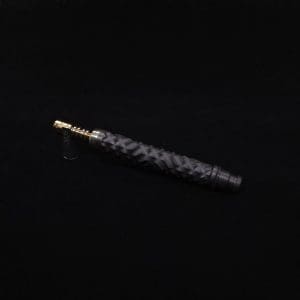 This image portrays Special Edition High Class Reaper Spine XL Dynavap Stem + XXL Condenser/(2) Mouthpieces - NEW!🍀 𓌜 by Dovetail Woodwork.